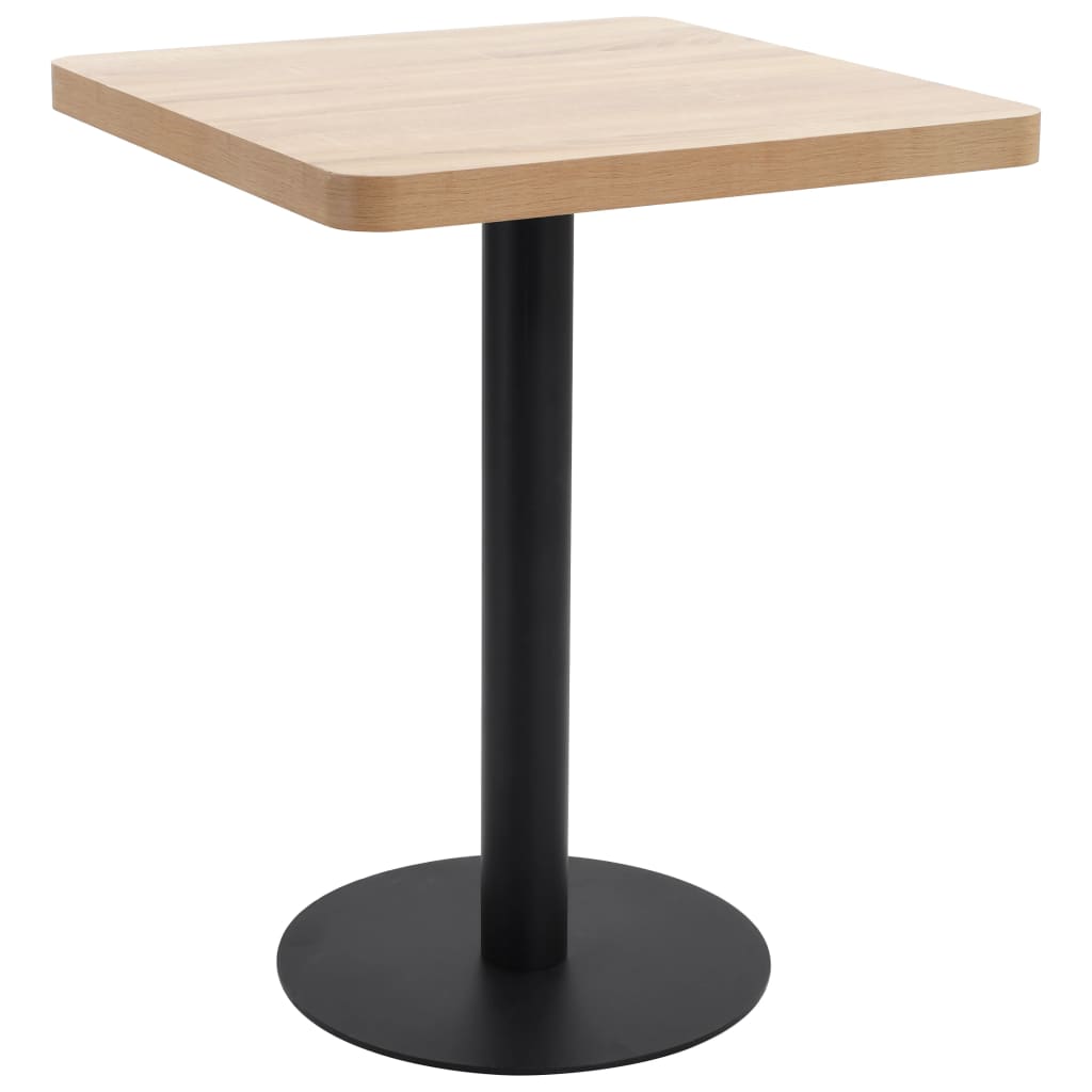 Bistro table, light brown, 60x60 cm, MDF