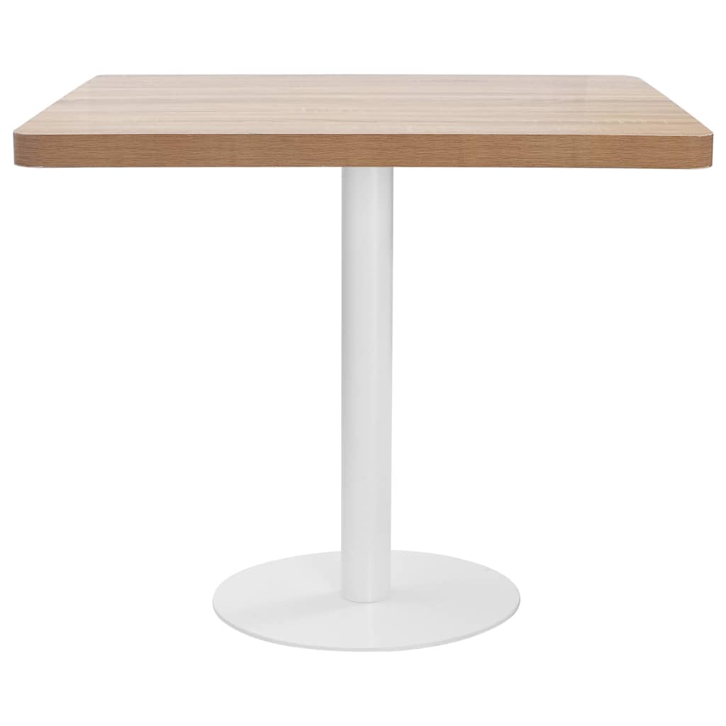 Bistro table, light brown, 80 x 80 cm, MDF