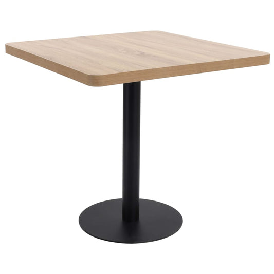 Bistro table, light brown, 80 x 80 cm, MDF