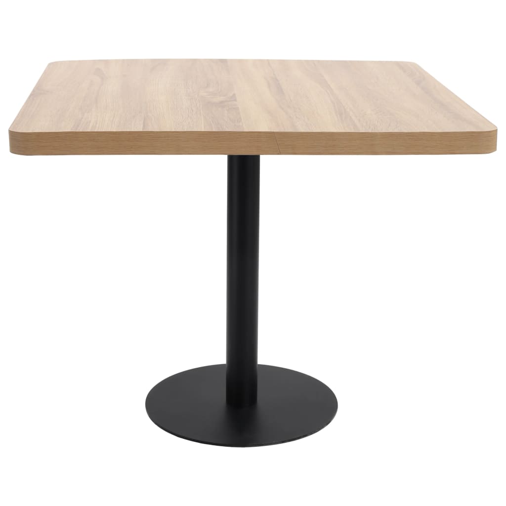 Bistro table, light brown, 80 x 80 cm, MDF