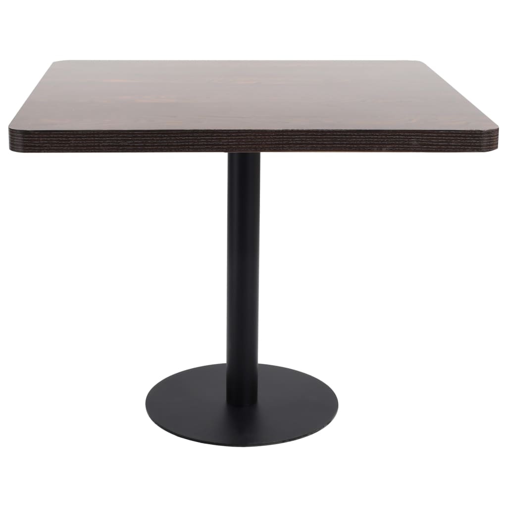 Bistro table, dark brown, 80 x 80 cm, MDF