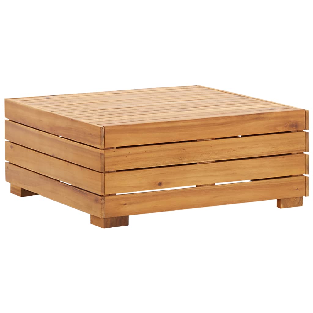 Set mobilier grădină cu perne, 8 piese, alb crem, lemn acacia