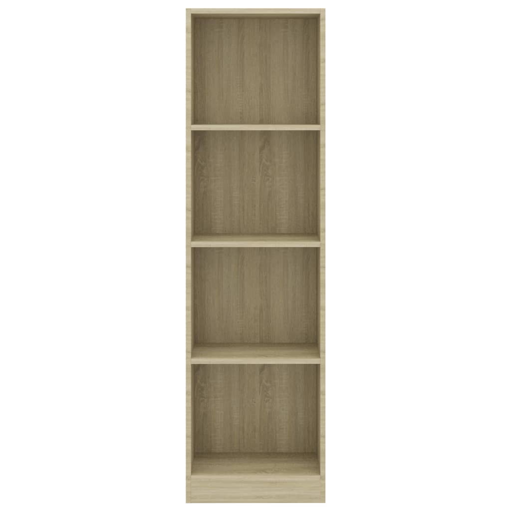 Bookcase 4 shelves sonoma oak 40x24x142 cm, processed wood