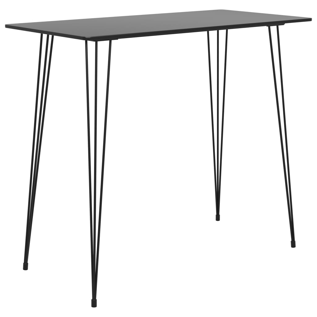 Bar table, black, 120 x 60 x 105 cm