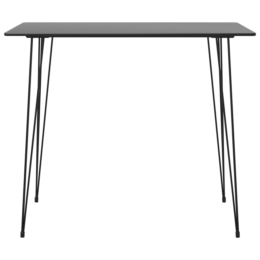 Bar table, black, 120 x 60 x 105 cm