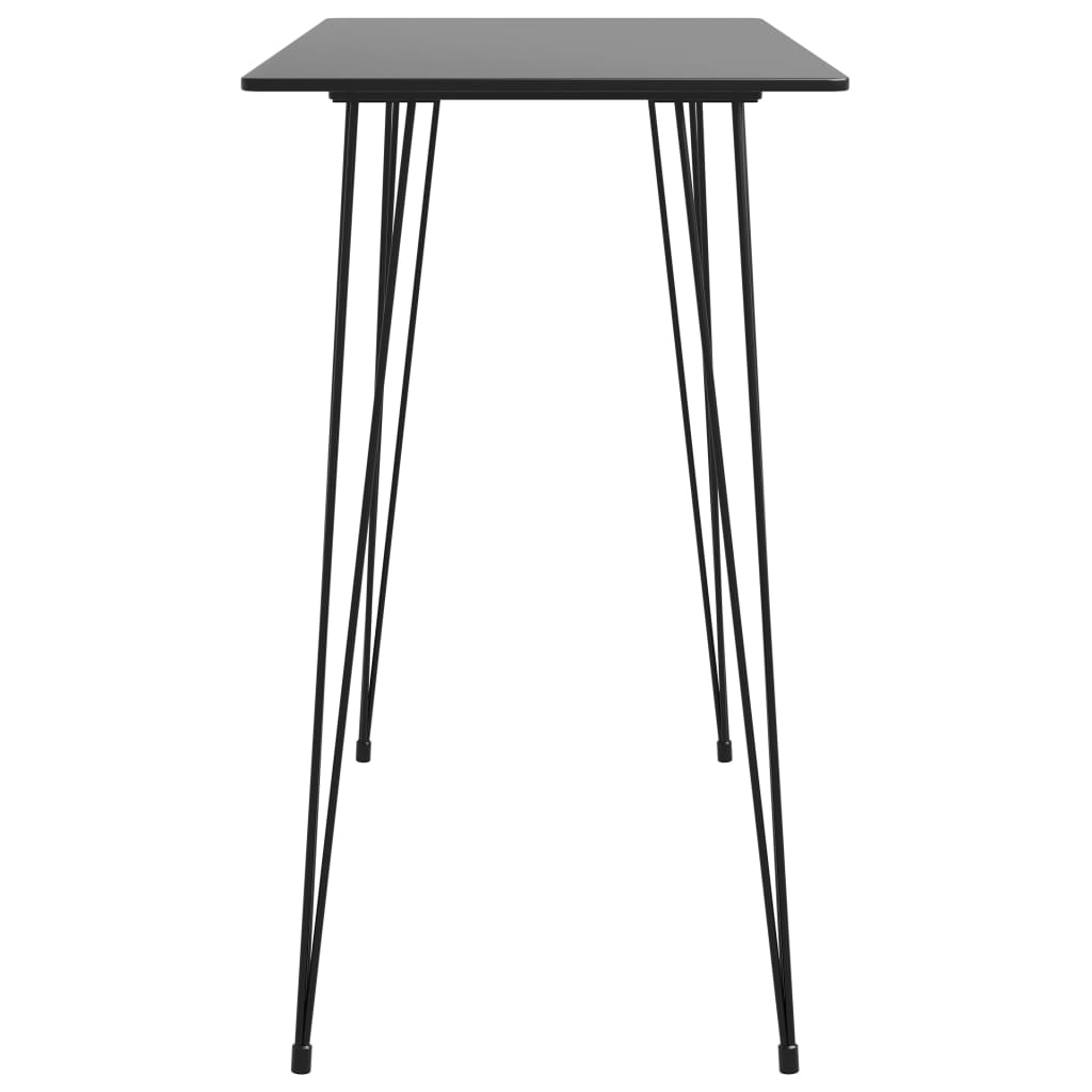 Bar table, black, 120 x 60 x 105 cm