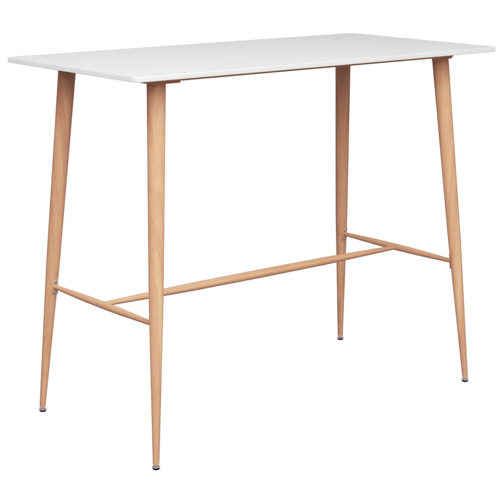 Bar table, white, 120 x 60 x 105 cm