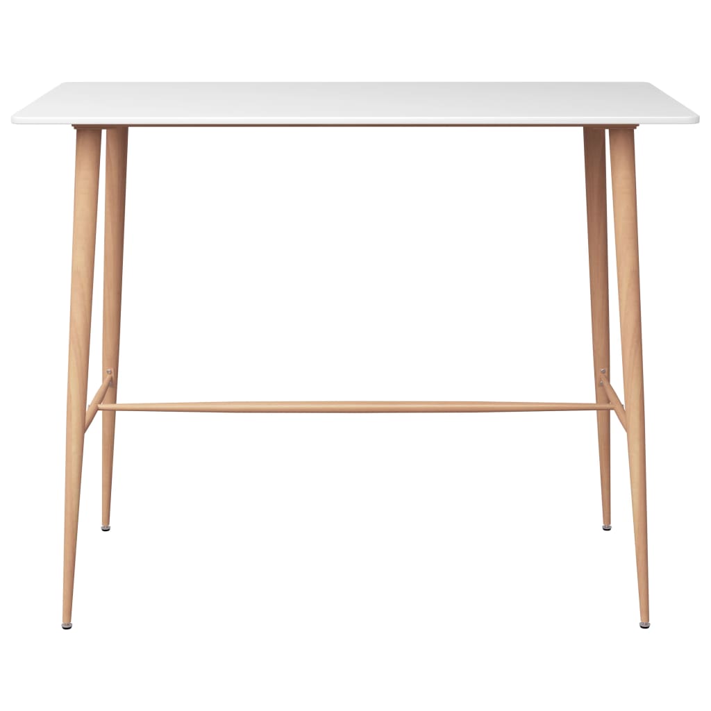 Bar table, white, 120 x 60 x 105 cm