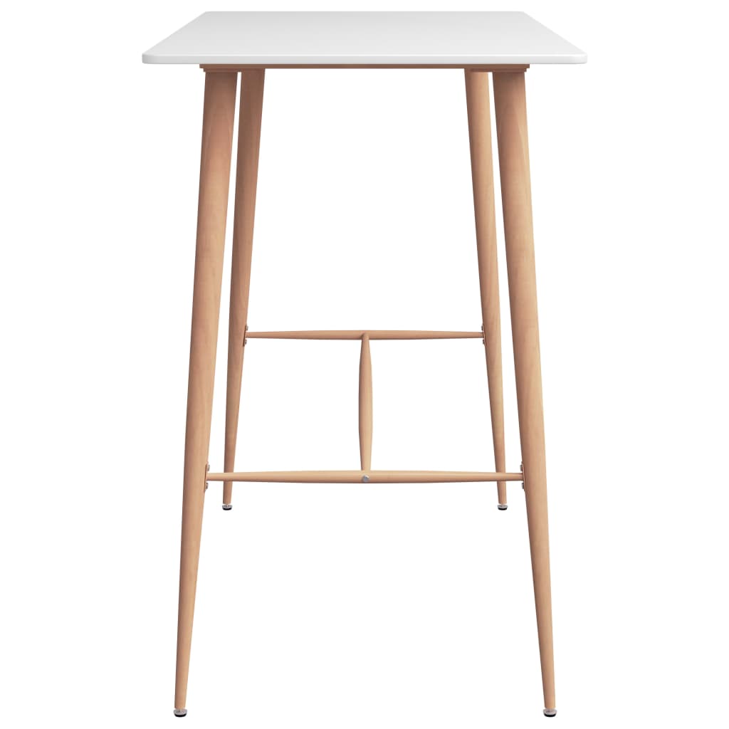 Bar table, white, 120 x 60 x 105 cm