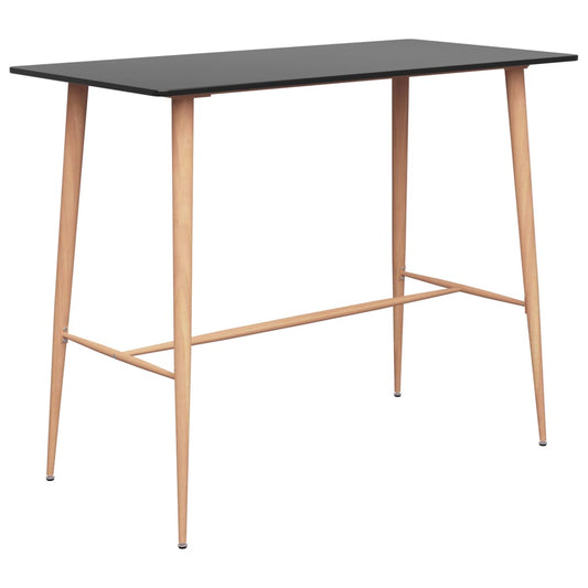 Bar table, black, 120 x 60 x 105 cm