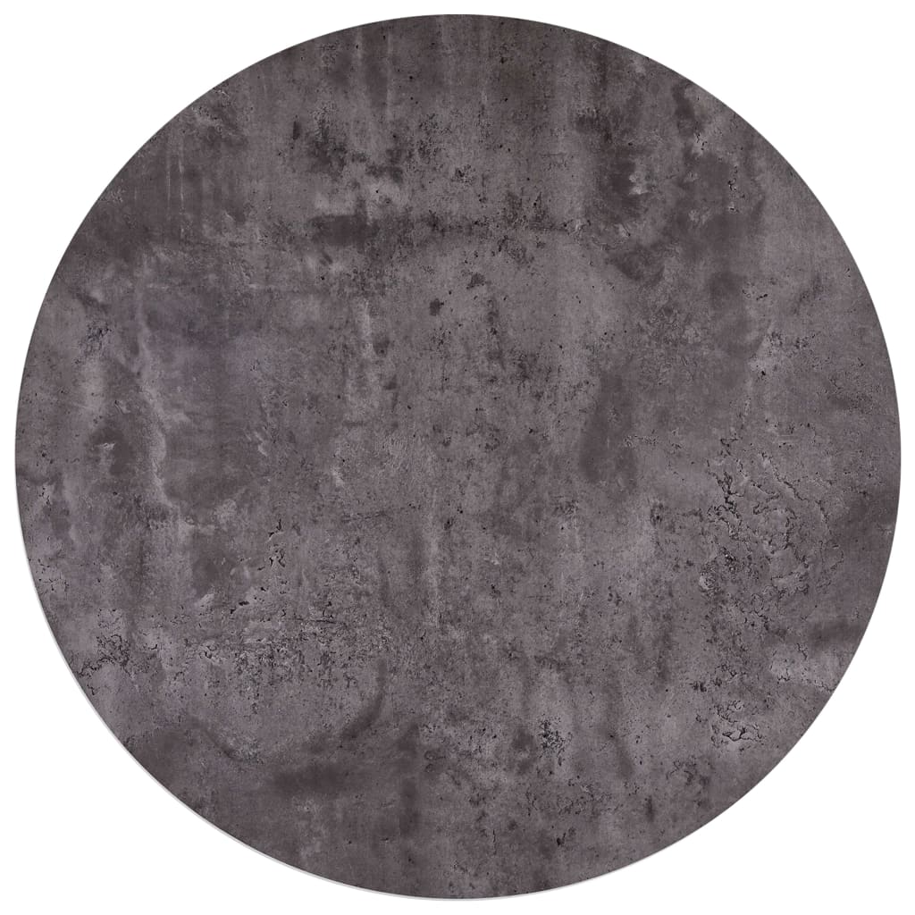 Kitchen table, concrete grey and black, 90 x 73.5 cm, MDF