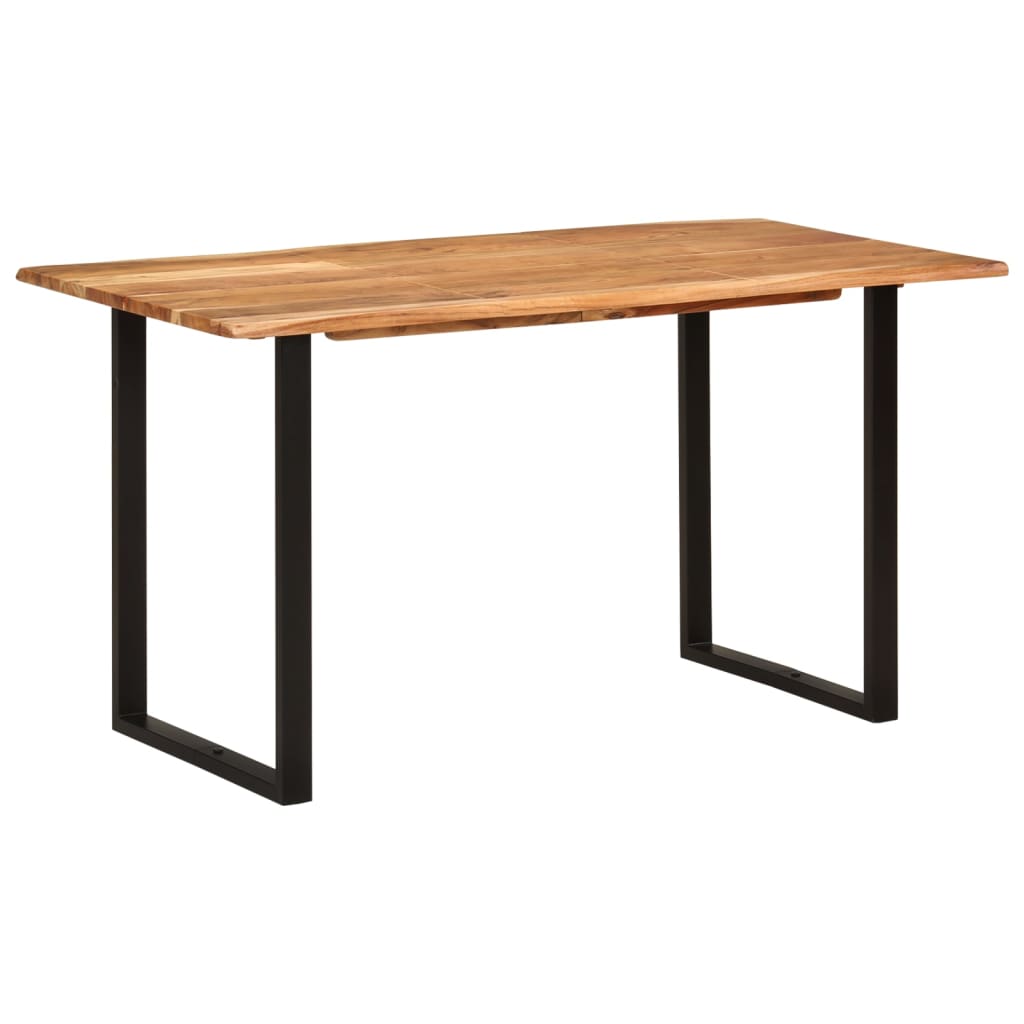 Kitchen table, 140 x 70 x 76 cm, solid acacia wood