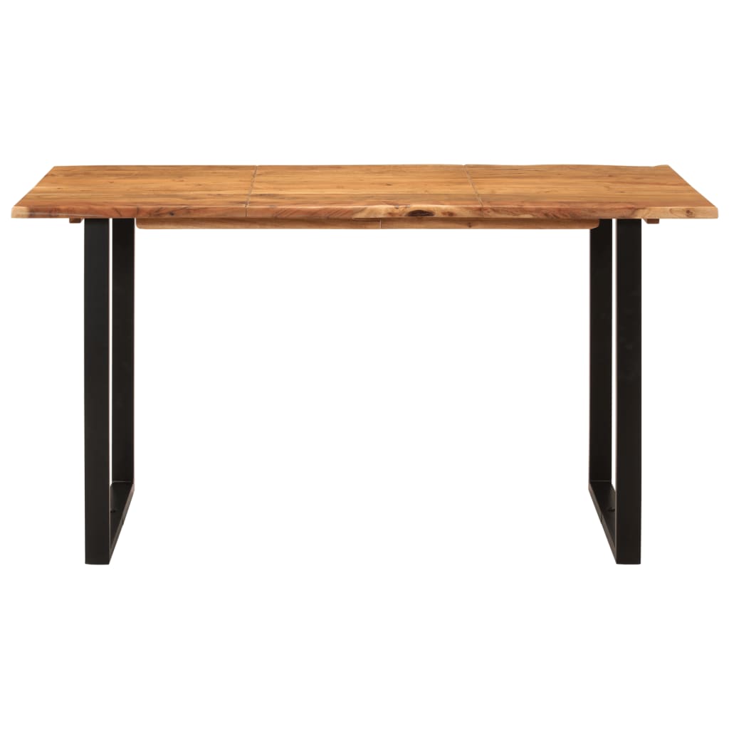 Kitchen table, 140 x 70 x 76 cm, solid acacia wood