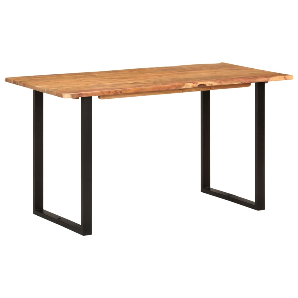 Kitchen table, 140 x 70 x 76 cm, solid acacia wood