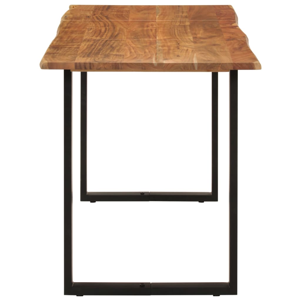 Kitchen table, 140 x 70 x 76 cm, solid acacia wood