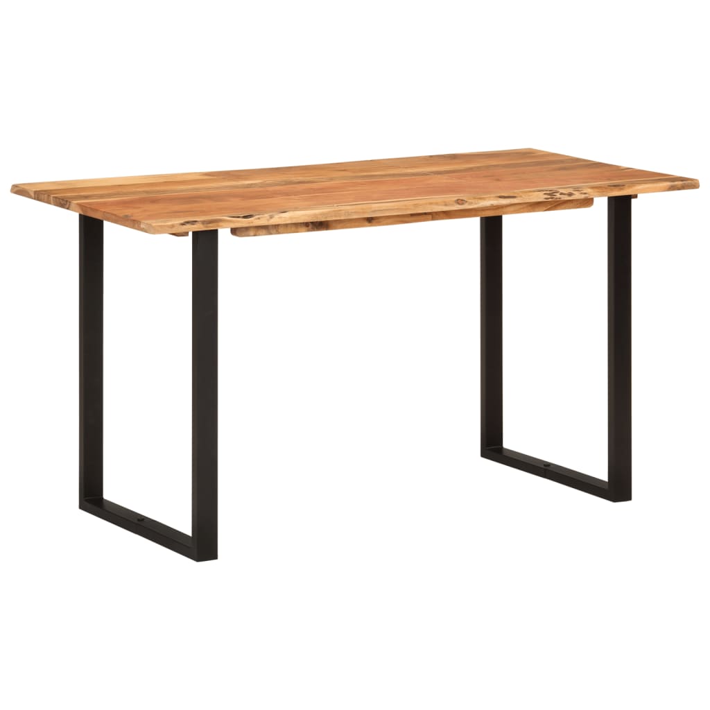 Kitchen table, 140 x 70 x 76 cm, solid acacia wood