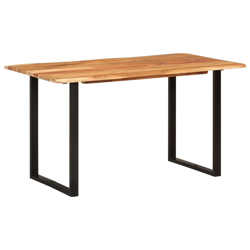 Kitchen table, 140 x 70 x 76 cm, solid acacia wood