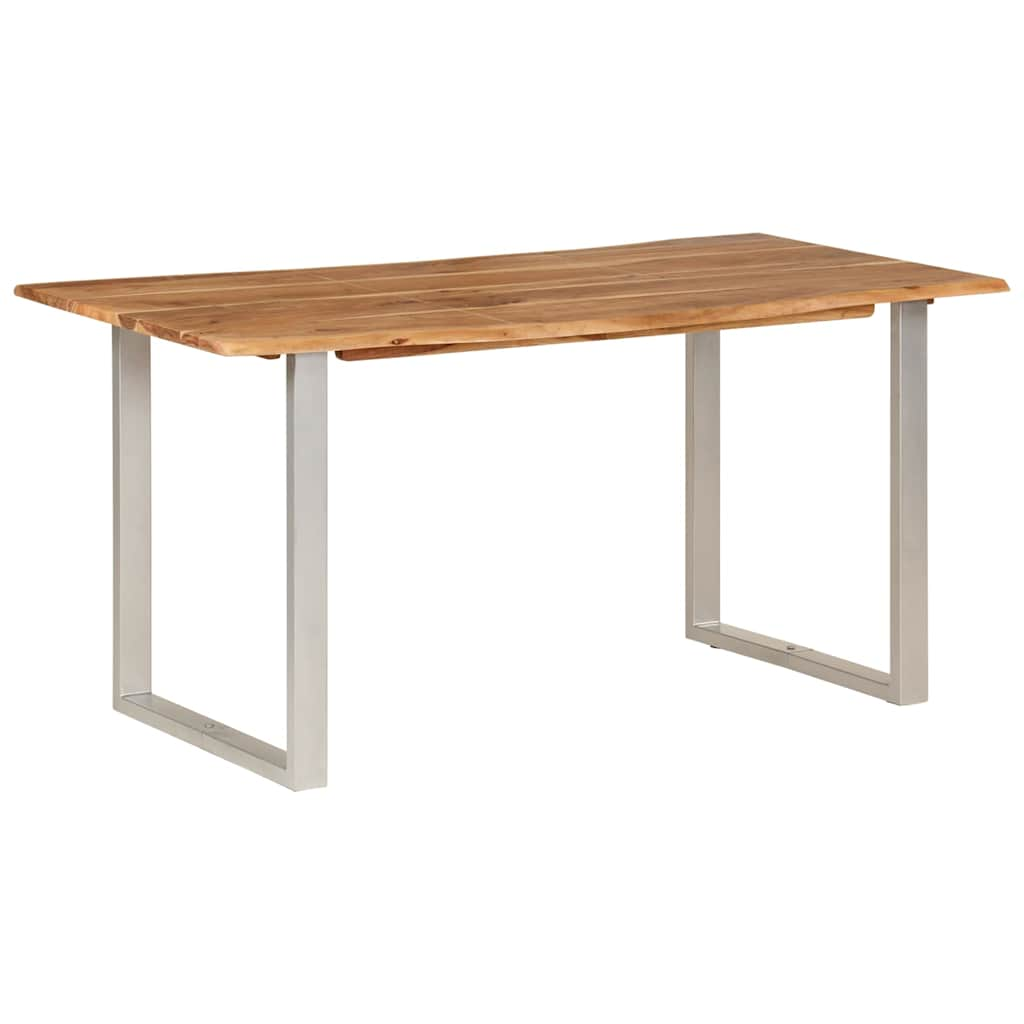 Kitchen table, 154x80x76 cm, solid acacia wood