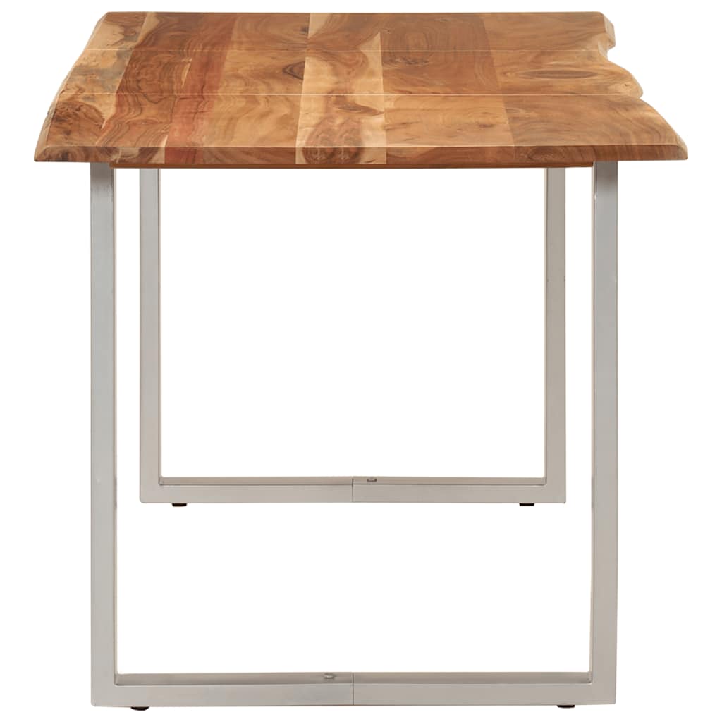 Kitchen table, 154x80x76 cm, solid acacia wood