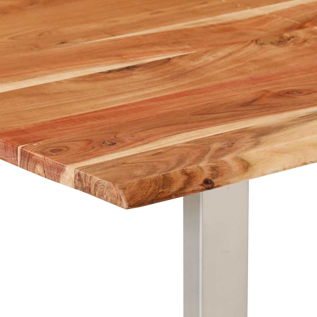 Kitchen table, 154x80x76 cm, solid acacia wood