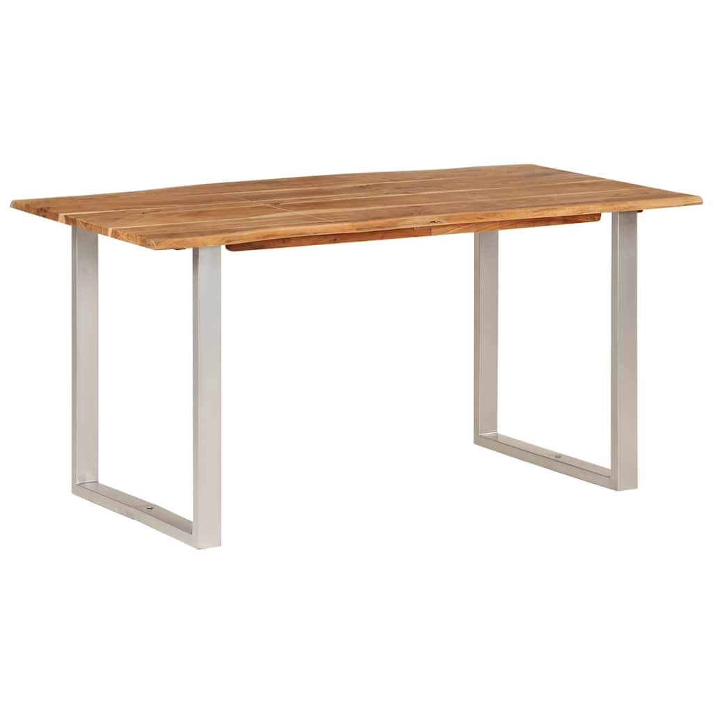 Kitchen table, 154x80x76 cm, solid acacia wood