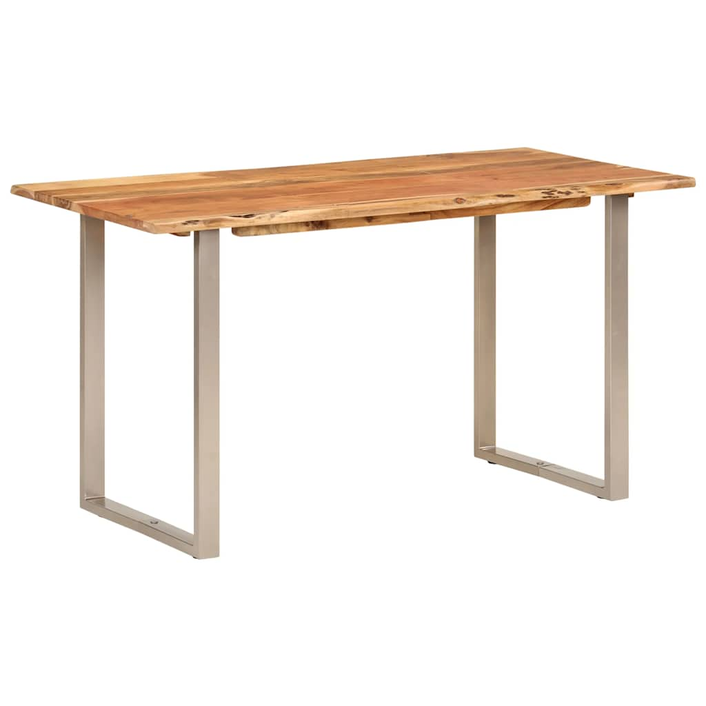 Kitchen table, 140 x 70 x 76 cm, solid acacia wood