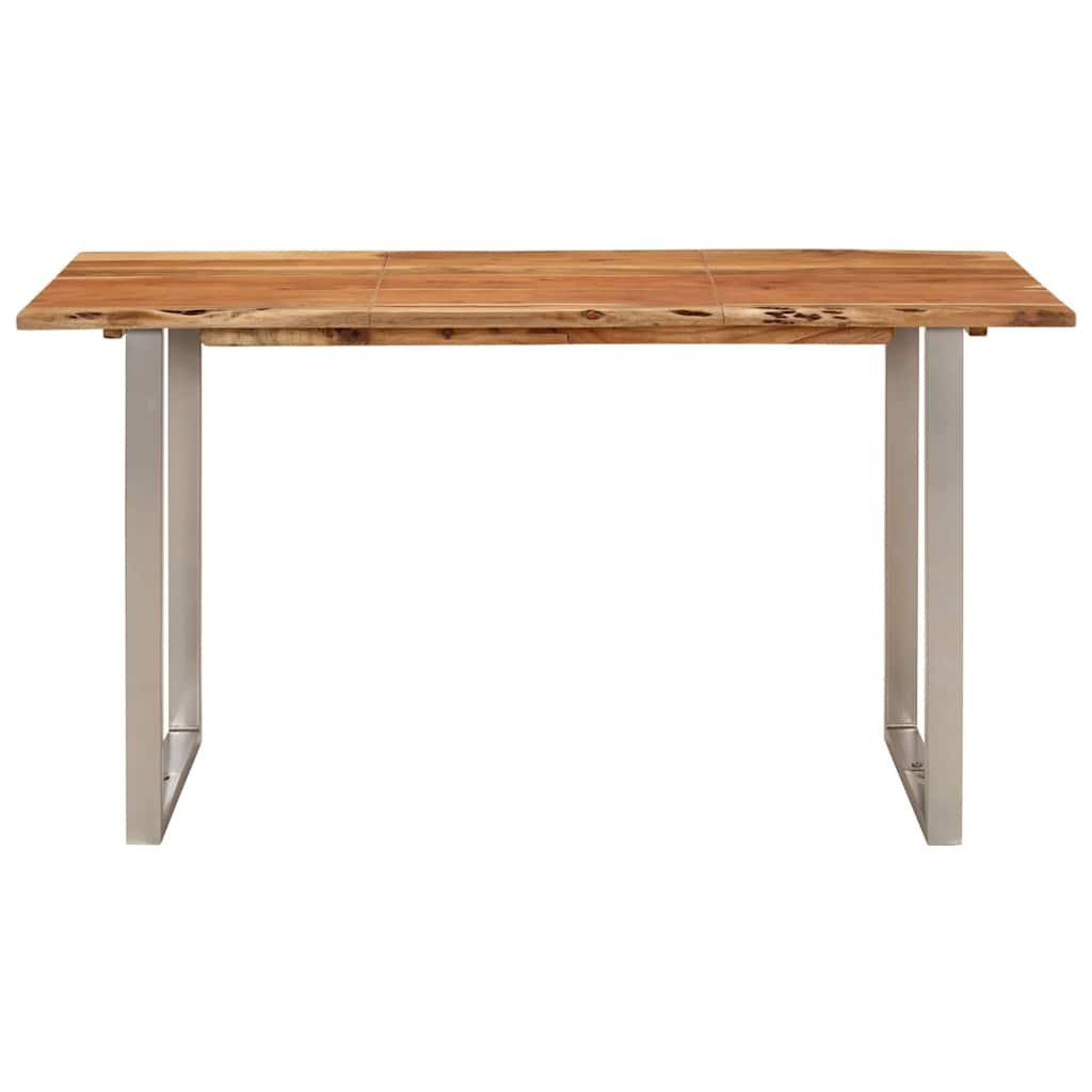 Kitchen table, 140 x 70 x 76 cm, solid acacia wood