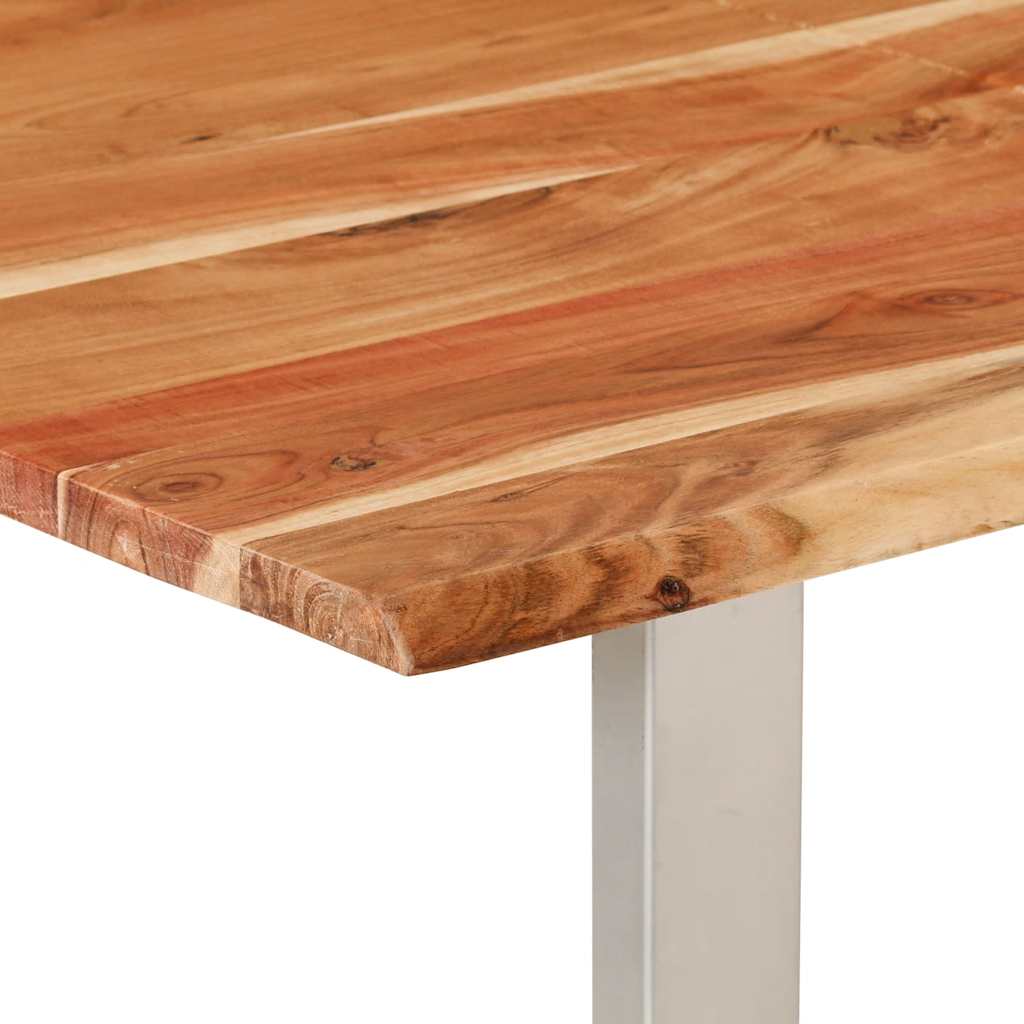 Kitchen table, 140 x 70 x 76 cm, solid acacia wood