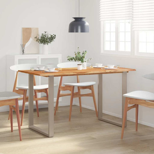 Kitchen table, 140 x 70 x 76 cm, solid acacia wood