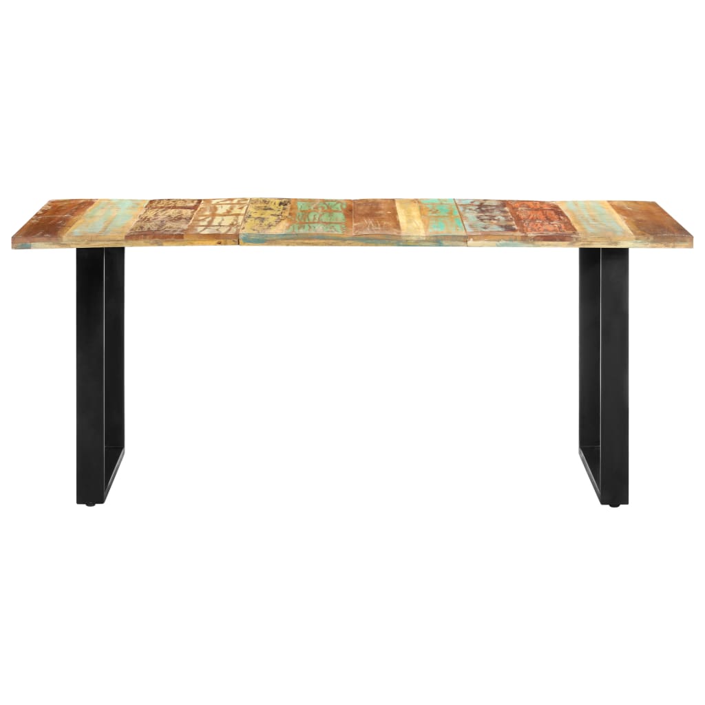 Kitchen table, 180 x 90 x 76 cm, solid recycled wood