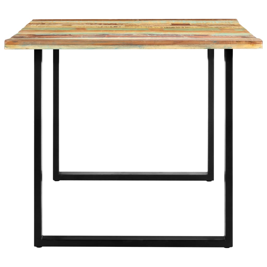 Kitchen table, 180 x 90 x 76 cm, solid recycled wood