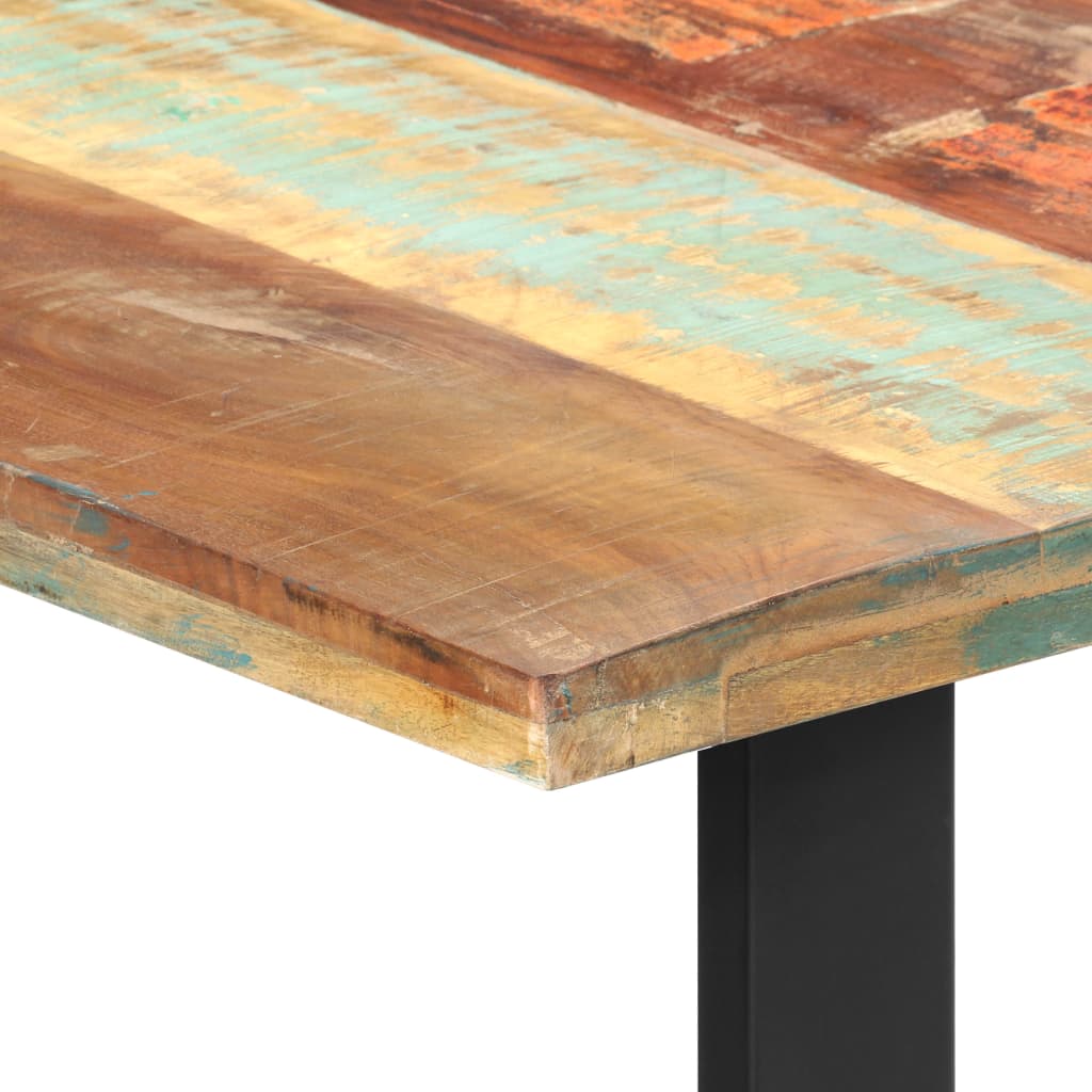 Kitchen table, 180 x 90 x 76 cm, solid recycled wood