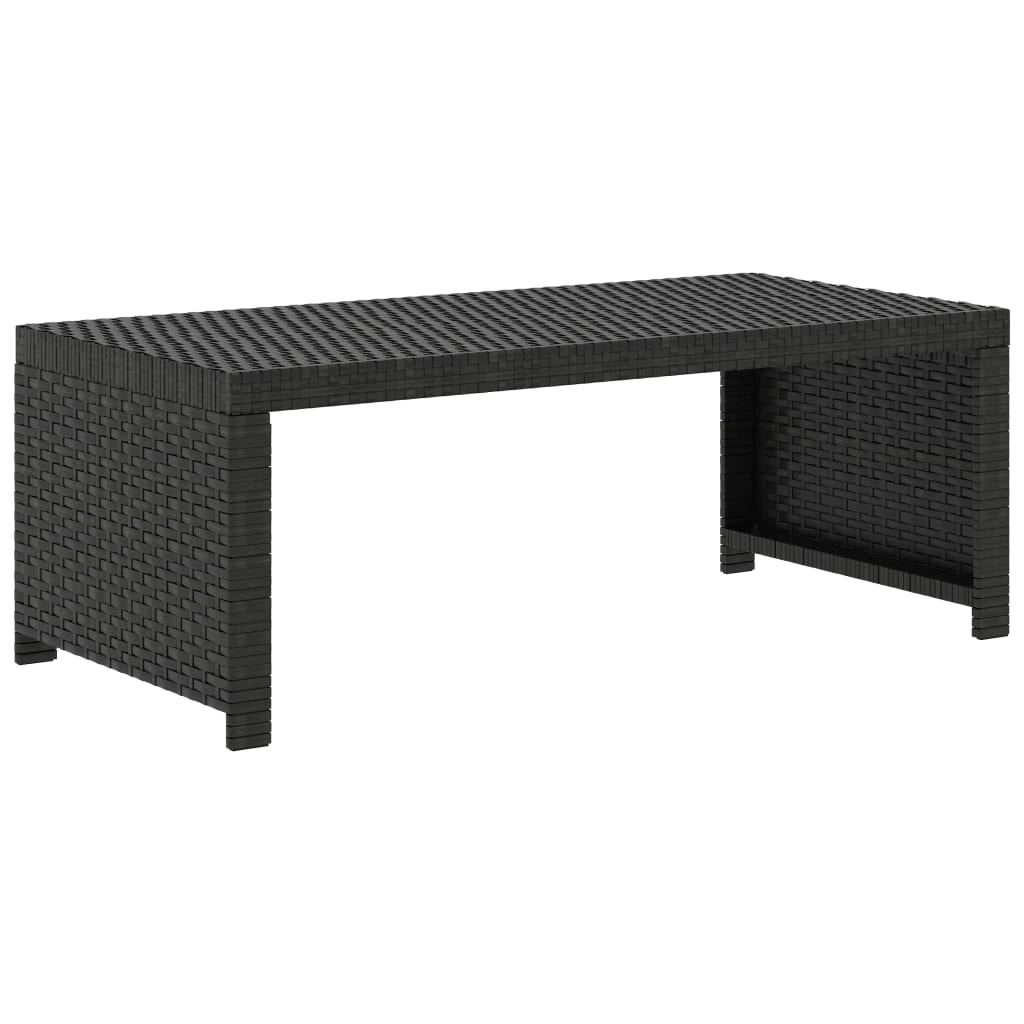 Set mobilier de grădină cu perne, 5 piese, negru, poliratan