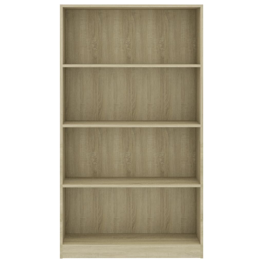 Bibliotecă 4 rafturi stejar sonoma 80x24x142 cm lemn prelucrat