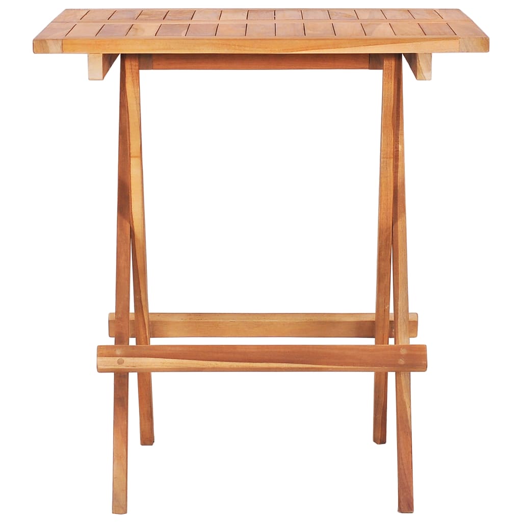 3-piece folding bistro furniture set, solid teak wood