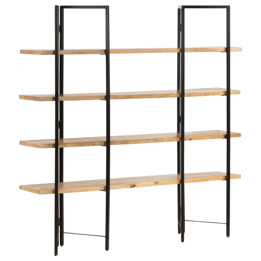 4-tier bookcase, 160x35x160 cm, solid mango wood