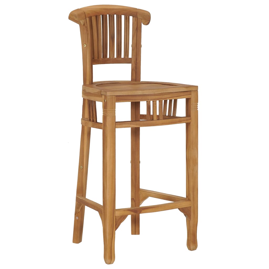 Bar stool, solid teak wood