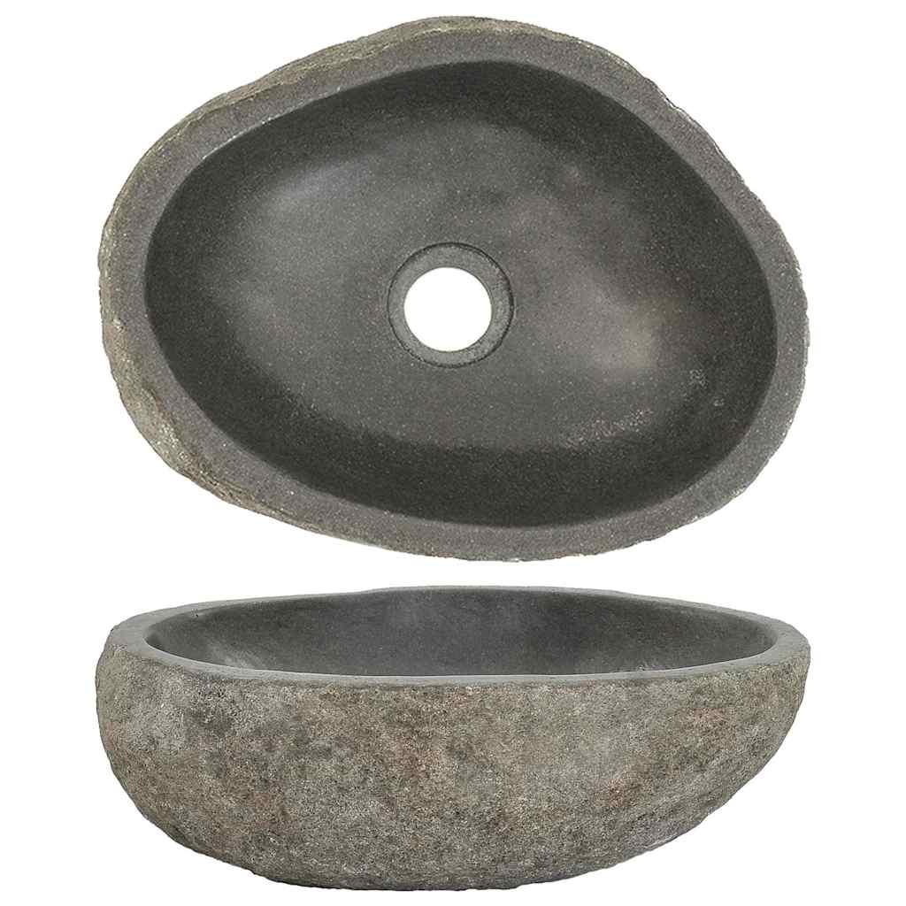 River stone sink, (29-38)x(24-31) cm, oval