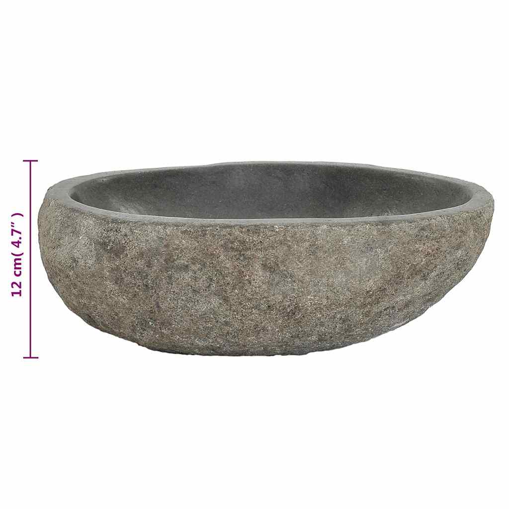 River stone sink, (29-38)x(24-31) cm, oval