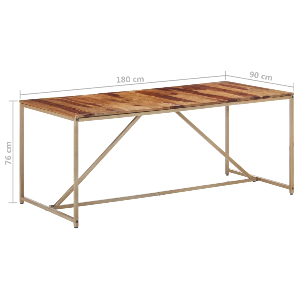 Kitchen table, 180x90x76 cm, solid wood