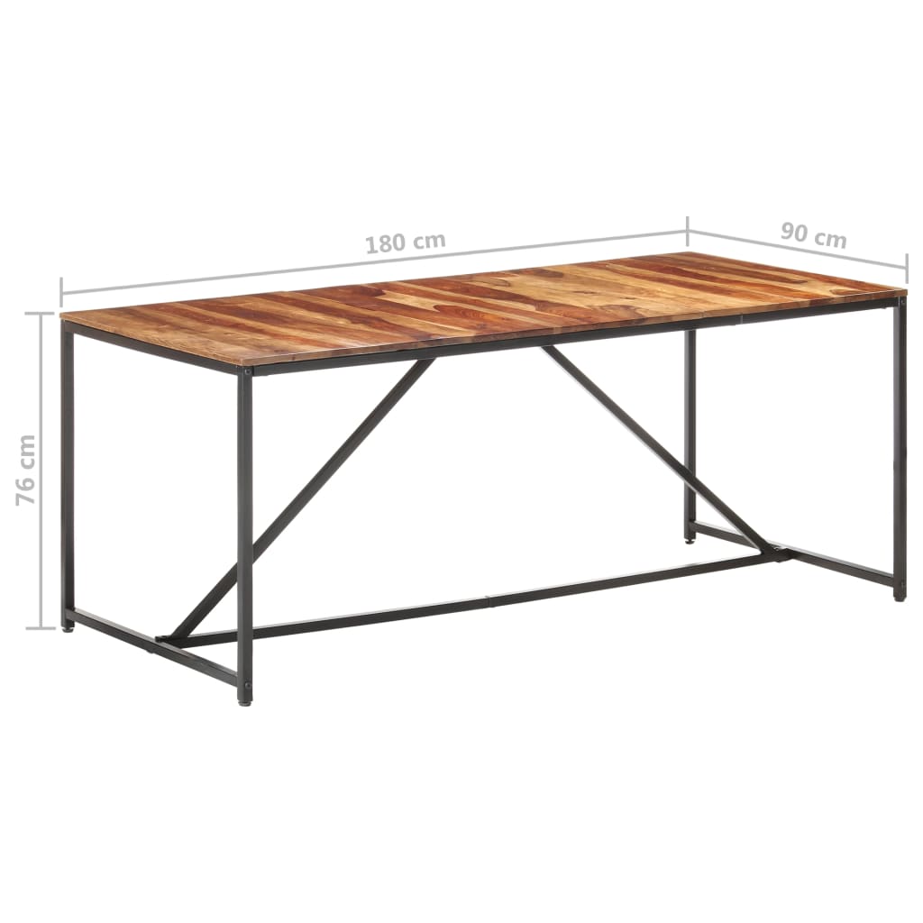 Kitchen table, 180x90x76 cm, solid wood