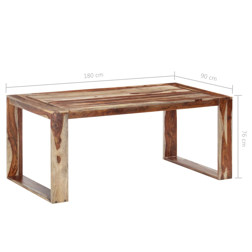 Kitchen table, 180x90x76 cm, solid wood