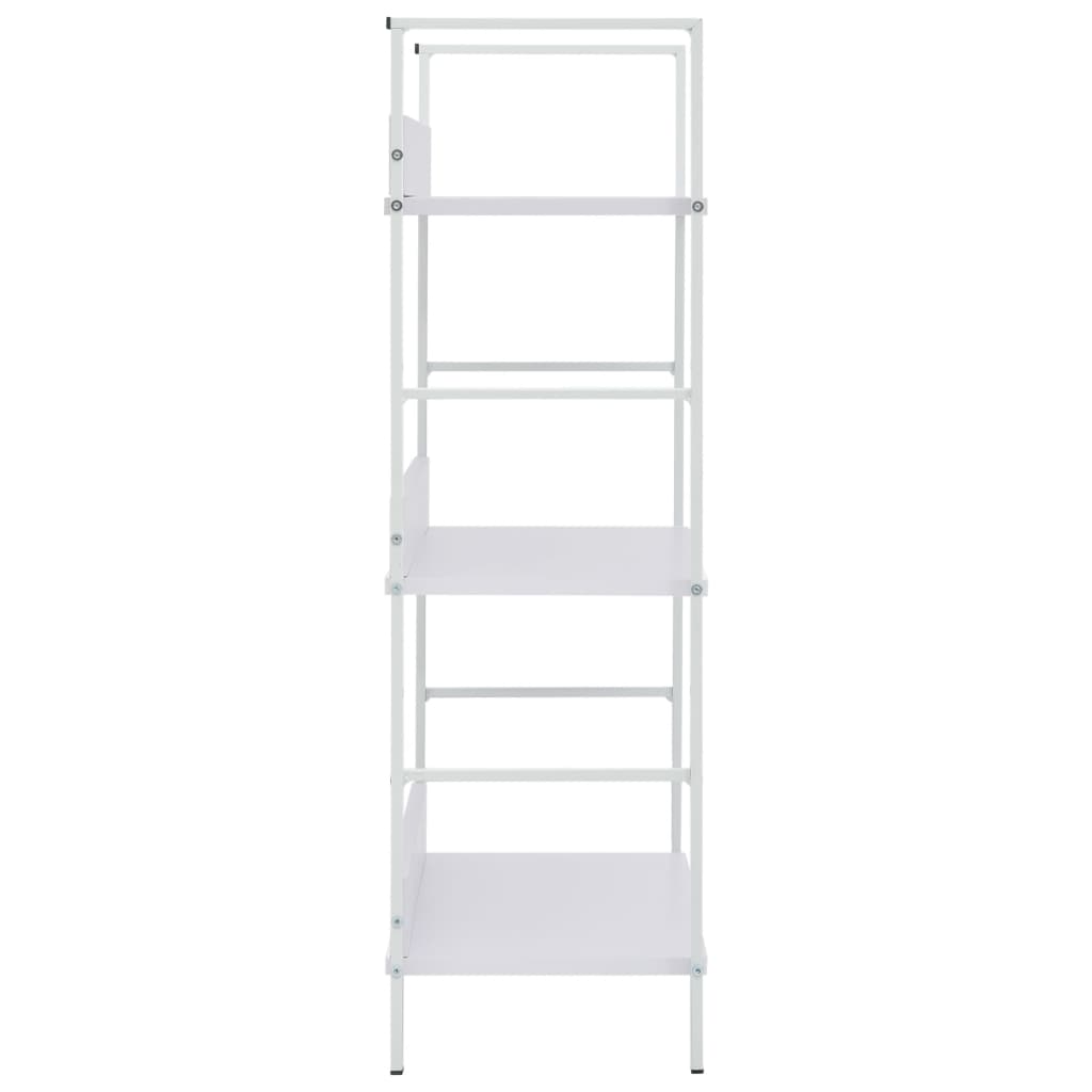 Bookcase 3 shelves, white, 60x27.6x90.5 cm, processed wood