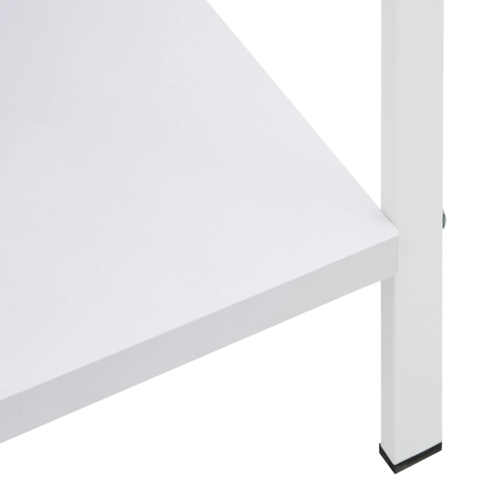 Bookcase 3 shelves, white, 60x27.6x90.5 cm, processed wood