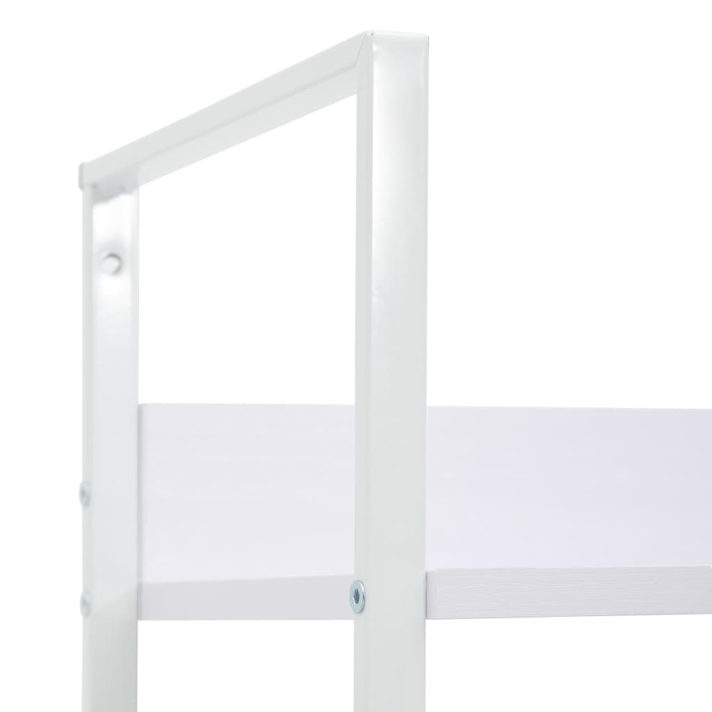 Bookcase 5 shelves, white, 60x27.6x158.5 cm, processed wood