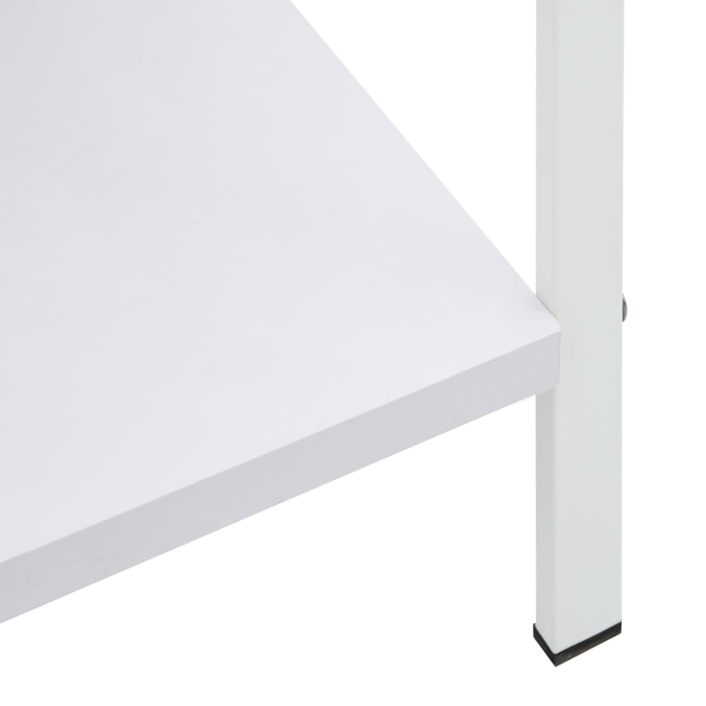 Bookcase 5 shelves, white, 60x27.6x158.5 cm, processed wood