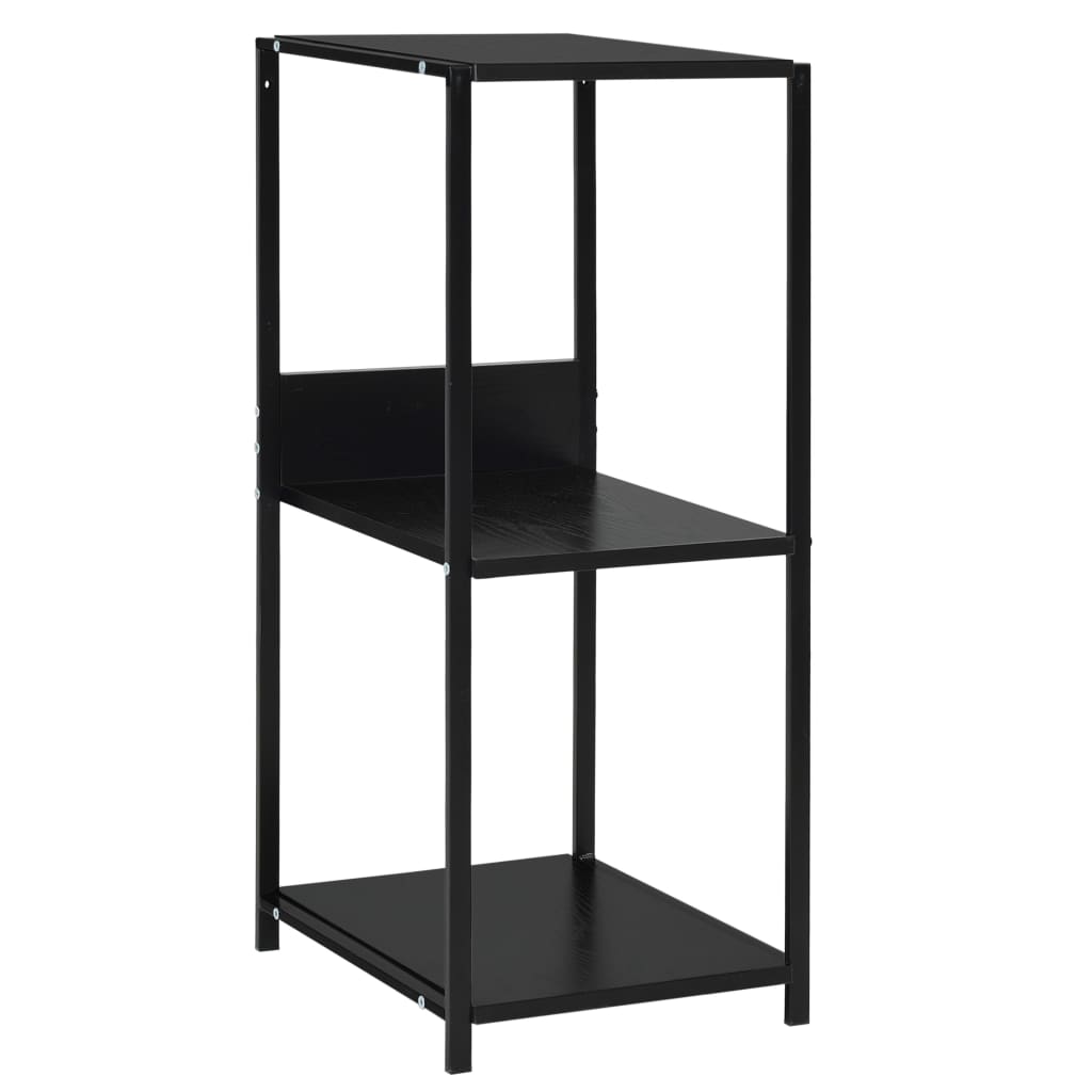 Small bookcase, black, 33.5 x 39.6 x 79.7 cm, processed wood