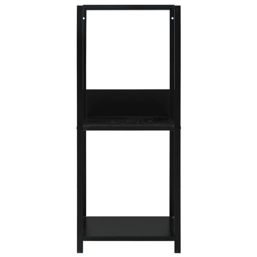 Small bookcase, black, 33.5 x 39.6 x 79.7 cm, processed wood