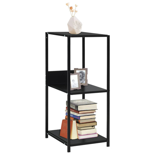 Small bookcase, black, 33.5 x 39.6 x 79.7 cm, processed wood