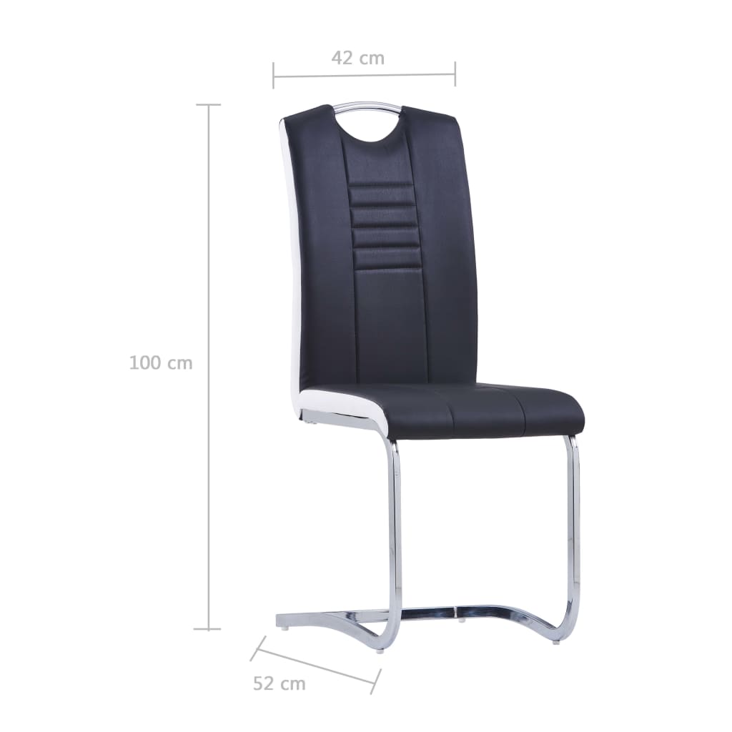 Set mobilier de bucătărie, 11 piese, negru, piele ecologică